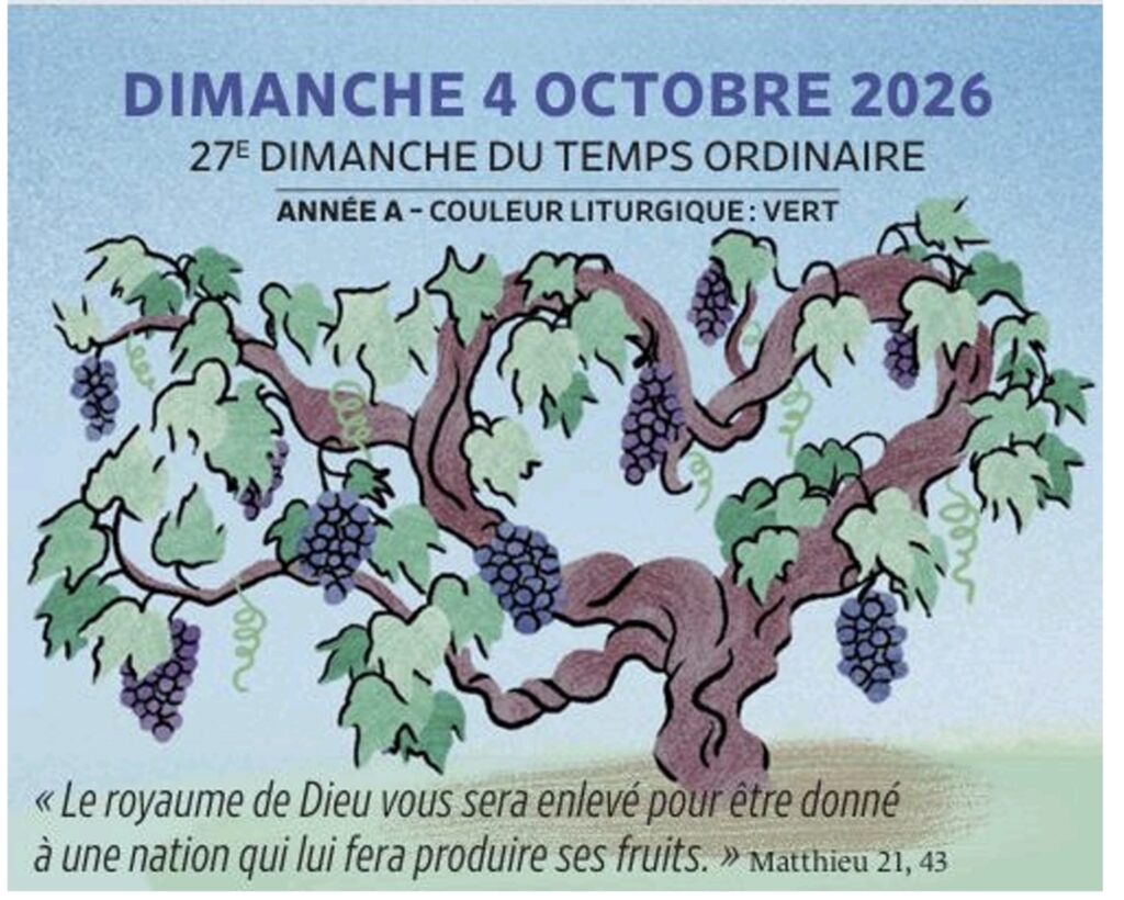 Bulletin paroissial du 3 au 11 octobre 2026